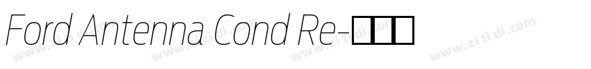 Ford Antenna Cond Re字体转换